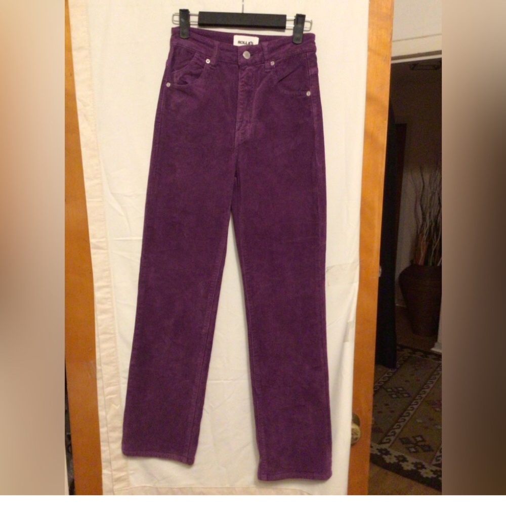 ROLLA’S Original High Rise Straight Corduroy Pants  Sz 24